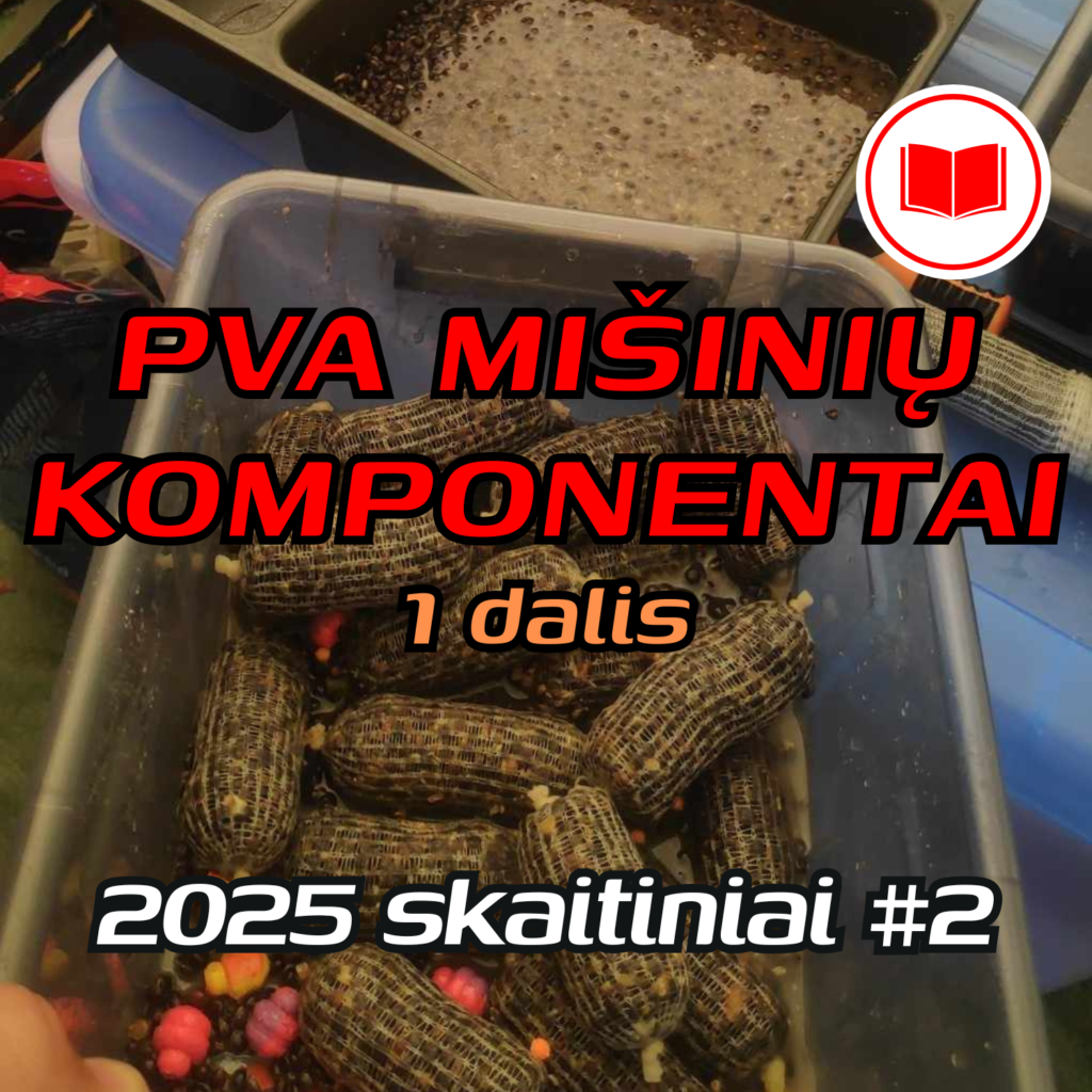 PVA mišiniai karpių žvejybai